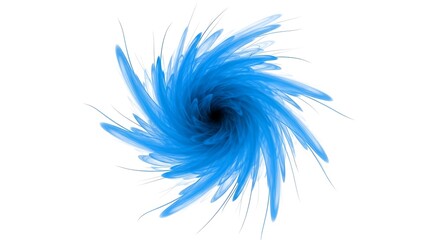 Fototapeta premium Dynamic Blue Vortex Swirl Graphic with Energetic Motion Blur for High-Impact Digital Art 