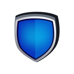 3D Blue Shield Icon Security, Protection, Safety, Privacy, Emblem