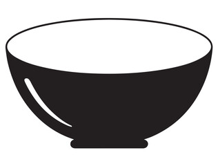 SOUP BOWL ICON SILHOUETTE
