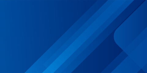 Fototapeta premium Abstract blue background with glowing geometric lines. Modern blue gradient square shape design. Futuristic technology concept. Suit for brochure, corporate, website, poster, banner, cover modern