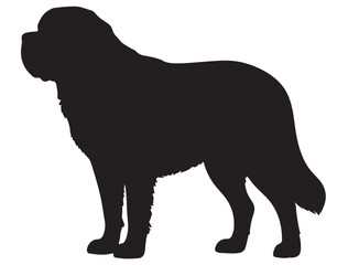ST. BERNARD DOG SILHOUETTE