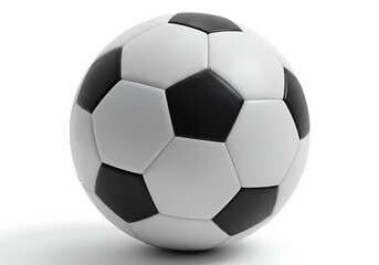 Fototapeta premium Black and white soccer ball sport game
