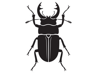 STAG BEETLE SILHOUETTE
