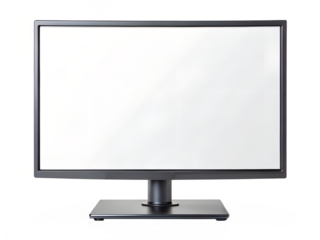 Computer monitor screen isolated on transparent background