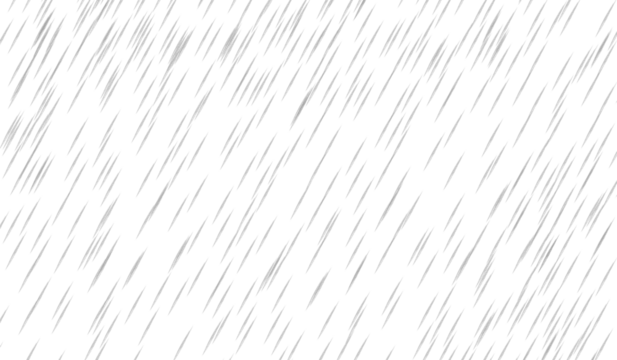 A realistic falling rain overlay for photo editing. An isolated texture of raindrops on a transparent background. A high-resolution PNG effect to add a rainy day atmosphere to any image.