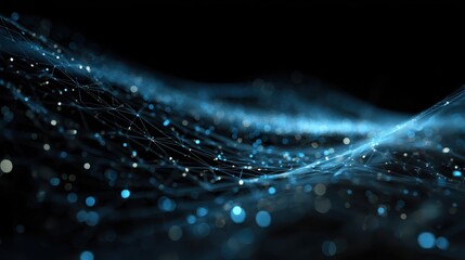 Abstract digital network connections and high speed data transfer concept