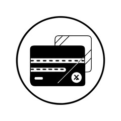 Vector art of credit card icon  icon