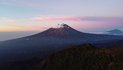 Volcanic peak at sunset (1)