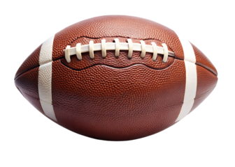    american football ball  isolated on white background PNG, AI GENERATED 