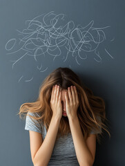 negative emotions coming out of a stressed out person