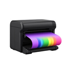 Colorful spectrum printing from black desktop printer