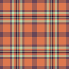 Seamless plaid pattern in warm, earthy tones. Classic tartan design ideal for backgrounds, textiles, fashion, and creative projects requiring a timeless, textured feel.