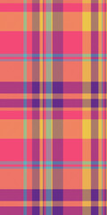 Vibrant summer plaid pattern.  Perfect for textile design, fashion, websites, or backgrounds.  This cheerful, colorful texture evokes feelings of warmth and joy.