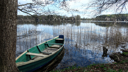 Obraz premium Trakai is a city and lake resort in Lithuania, on an island in Lake Galvė.Trakai is a popular tourist destination.