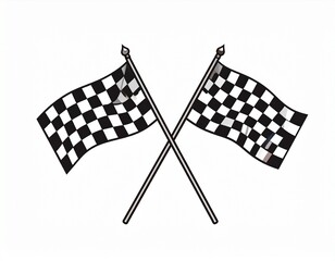 Fototapeta premium checkered racing flag