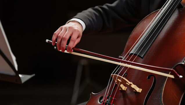 playing the violin