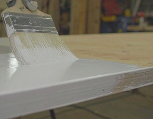 Painting a plywood surface white