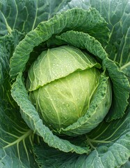 Close-up of a fresh cabbage