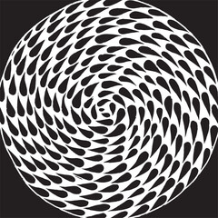 Black and white geometric pattern. Tileable texture background.