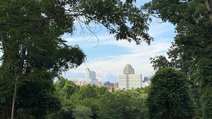 Raleigh, North Caronlina, Beach, Topsail, Drone, Capitol, City, Ocean, Pier, Skyline