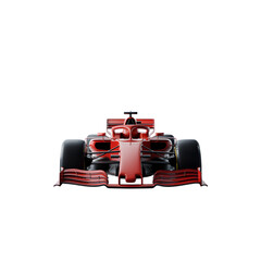 Naklejka premium Red Formula One Car Front