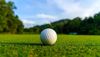 Golf ball on a green (1)