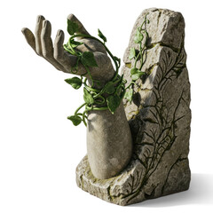 hand holding plant