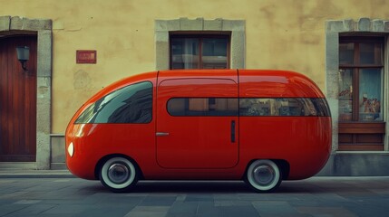 Retro hover delivery trucks