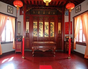 Ornate Chinese interior