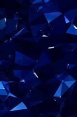 Obraz premium geometric, abstract, background polygonal, blue, design low, poly, art crystalline, texture, pattern faceted, polygon, surface modern, geometric, background deep, blue, tones triangular, mosaic, patte