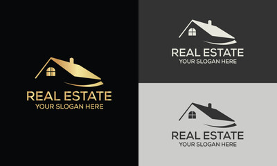 Real estate logo realtor logo property logo design vector template