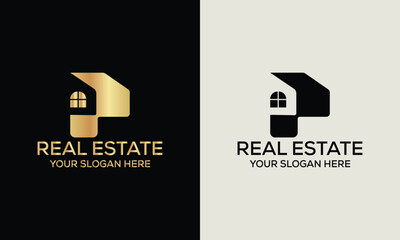 Real estate logo realtor logo property logo design vector template