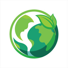 Eco Earth Concept Logo Icon Vector Graphic