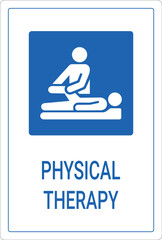 Physical therapy sign.