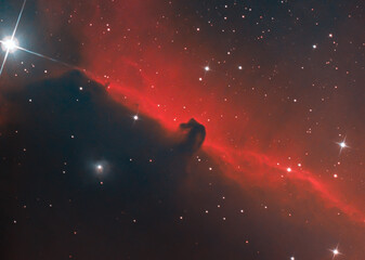 IC434 & B33 (Pferdekopfnebel) Bicolor -  echtes Bild, keine KI!