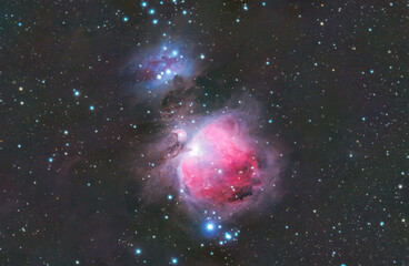 M42 (Orionnebel) RGB+Ha -  echtes Bild, keine KI!