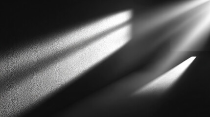 Sunlight streams through a window, casting shadows. Interior wall with texture. Use for marketing, design, and web.