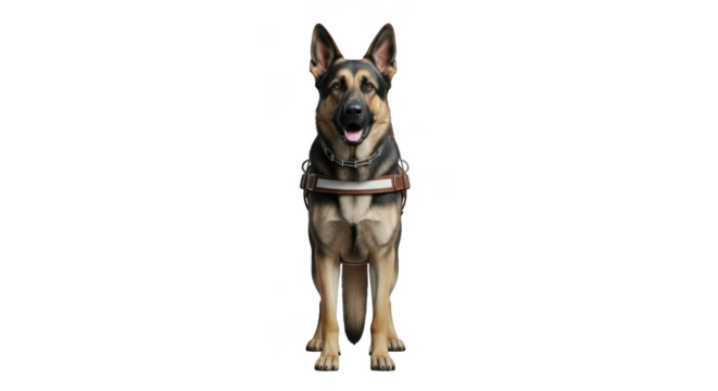 Majestic German Shepherd looking directly at you, perfect for commercial use, showcasing loyalty and companionship