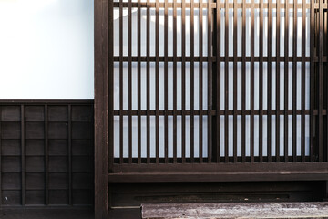old wooden Japanese window