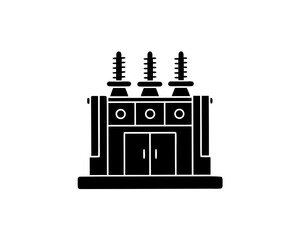 creative details electric substation icon Vector Illustration