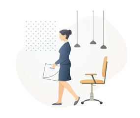 Lay Off - Loss of Job - Employee moved out - Illustration