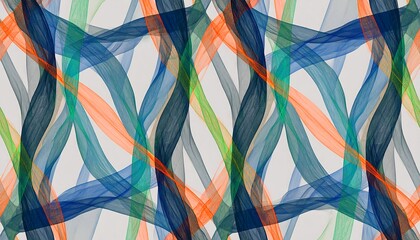 Abstract woven ribbon pattern