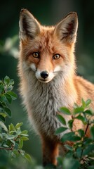 Obraz premium Red Fox in the Forest