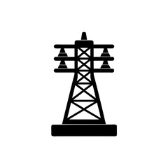 creative details transmission tower icon vector illustration