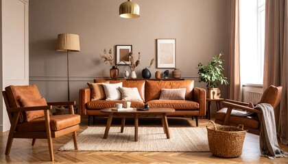 Rustic Living Room Interior