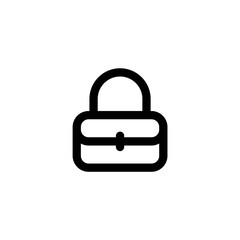 handbag line icon is designed in an easily recognizable style. It's suitable for a variety of visual needs, such as digital media or other graphic design projects