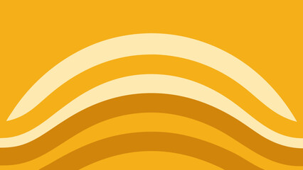 Abstract transparency background with layered wavy lines in shades of yellow and orange wave