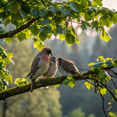 birds perching on branch ask chatgpt