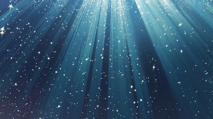 Light-blue vector with stars--shiny, decorative sky template. 