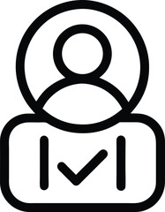 User Check Mark Icon